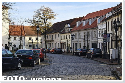Die Nauener Marktstraße. / market-street of Nauen. Die Nauener Marktstraße. / market-street of Nauen.