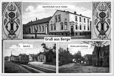 Berge im Jahre 1919. / the districts of the city in the year 1919.