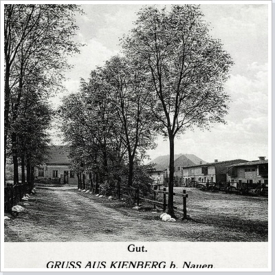 Blick auf den Kienberger Gutshof um 1925.