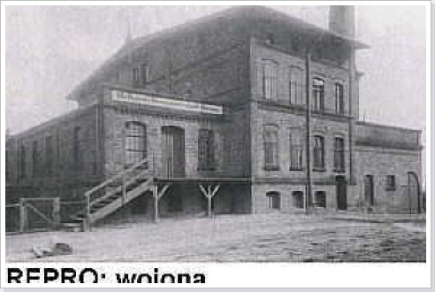 Das Geb&auml;ude der Molkereiggenossenschaft (siehe Ziffer 1. im Text) im Jahre 1892.