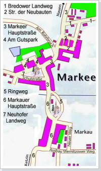 Markee im Jahre 2008. / the districts of the city in the year 2008.