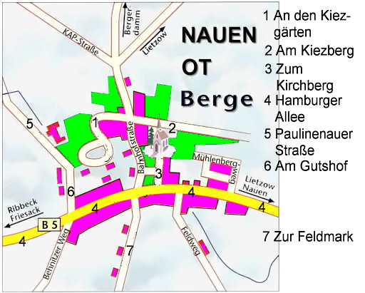 Ortslage Berge im Jahr 2008.