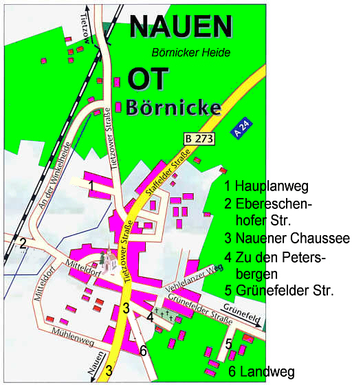 Der Ortsteil Brnicke im Jahre 2008. / the districts of the city in the year 2008.