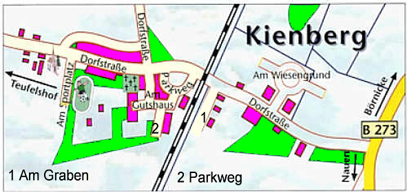 Kienberg im Jahre 2008. / the districts of the city in the year 2008.