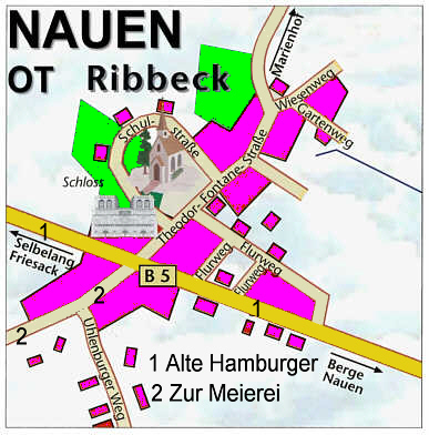 Ribbeck im Jahre 2008. / the districts of the city in the year 2008.