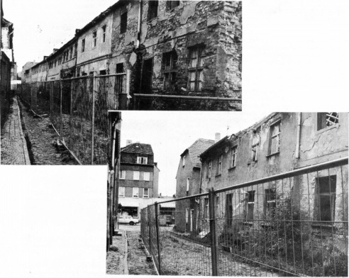 Die Wallstra&szlig;e vor der Sanierung war unbewohnbar.