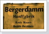 Der Wohnplatz Hanffabrik ist der Hauptort von Bergerdamm.