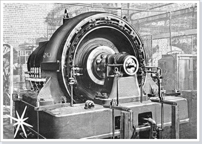 Der Hochfrequenzgenerator der Maschinensenderanlage Nauen.